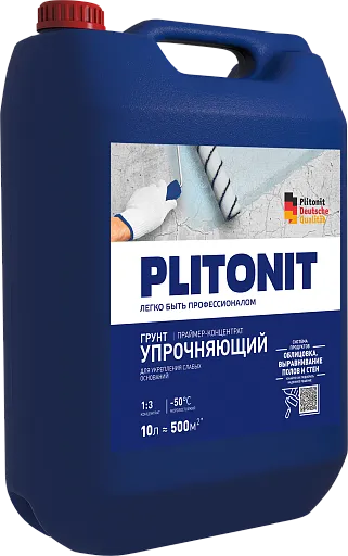 Грунт Plitonit упрочняющий концентрат 10 л