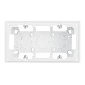 Коробка монтажная Simon 24 Harmonie двухместная накладная белая (2400752-030)