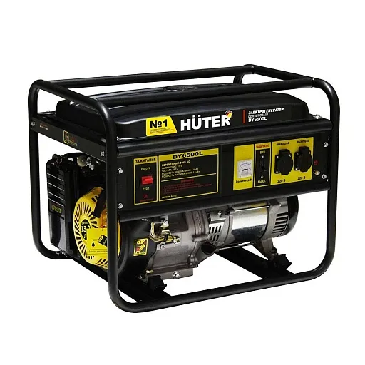 Генератор бензиновый Huter DY6500L 5 кВт (64/1/6) Генератор бензиновый Huter DY6500L 5 кВт (64/1/6)
