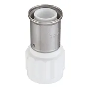 Муфта Henco (18PKW-3206) 32(пресс) х 1 ВР(г) белая PVDF Муфта Henco (18PKW-3206) 32(пресс) х 1 ВР(г) белая PVDF