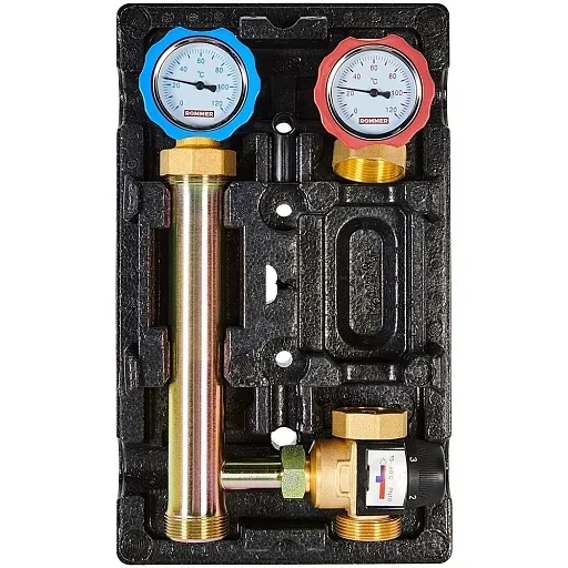 Насосная группа Rommer 35-60С 1 ВР(г) х 1 1/2 НР(ш) с термостатическим смесительным клапаном без насоса (RDG-1002-002501) Насосная группа Rommer 35-60С 1 ВР(г) х 1 1/2 НР(ш) с термостатическим смесительным клапаном без насоса (RDG-1002-002501)