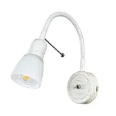 Бра Arte Lamp Lettura E14 40 Вт 220 В белое IP20 (A7009AP-1WG)