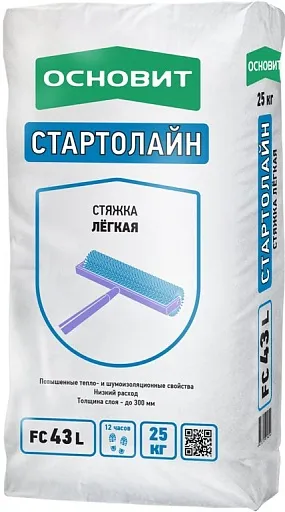 Стяжка пола Основит FC43 L Стартолайн легкая 25 кг Стяжка пола Основит FC43 L Стартолайн легкая 25 кг