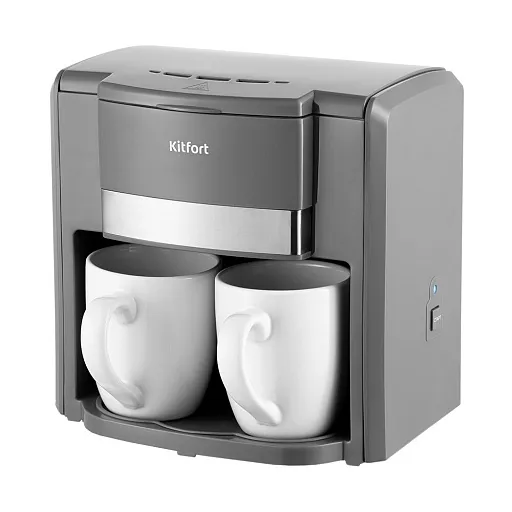 Кофеварка капельная Kitfort КТ-7302 серая Кофеварка капельная Kitfort КТ-7302 серая