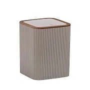 Ведро для мусора Fixsen Fog Latte с крышкой 5 л пластик бежевое Ведро для мусора Fixsen Fog Latte с крышкой 5 л пластик бежевое