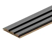 Реечная панель МДФ black lead 2700х119х16 мм Stella 0,32 кв.м Реечная панель МДФ black lead 2700х119х16 мм Stella 0,32 кв.м