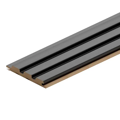 Реечная панель МДФ black lead 2700х119х16 мм Stella 0,32 кв.м Реечная панель МДФ black lead 2700х119х16 мм Stella 0,32 кв.м