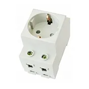 Розетка щитовая модульная Chint AC30-111 T1-T2 250 В 16 А (775001) Розетка щитовая модульная Chint AC30-111 T1-T2 250 В 16 А (775001)
