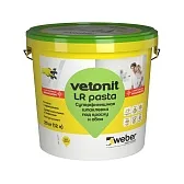 Шпаклевка полимерная готовая Weber.vetonit LR pasta 20 кг (12 л) Шпаклевка полимерная готовая Weber.vetonit LR pasta 20 кг (12 л)