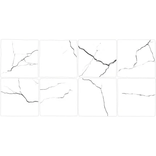 Плитка облицовочная Lavelly Skandi Marble Mosaic белая рельеф 400х200х8 мм (15 шт.=1,2 кв.м)