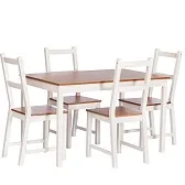 Обеденная группа антик белый стол и 4 стула Sonata Dining Set (21794) Обеденная группа антик белый стол и 4 стула Sonata Dining Set (21794)