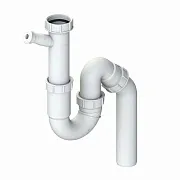 Сифон для раковины и мойки Lb-Plast 1 1/2х40/50 мм без выпуска с соединением 40 мм (211-AL-ST-LB)