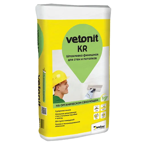 Шпаклевка полимерная Weber.vetonit KR 20 кг Шпаклевка полимерная Weber.vetonit KR 20 кг