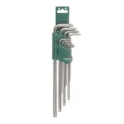 Набор шестигранных ключей Jonnesway Тorx 9-50 мм (H08S110S) (10 шт.) Набор шестигранных ключей Jonnesway Тorx 9-50 мм (H08S110S) (10 шт.)