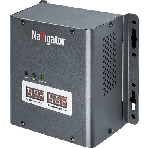 Стабилизатор напряжения Navigator NVR-RW1 однофазный 220 В 0,5 кВт навесной Стабилизатор напряжения Navigator NVR-RW1 однофазный 220 В 0,5 кВт навесной