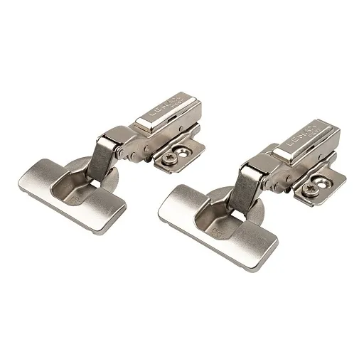 Петля мебельная Lemax prof Clip-on 105° полунакладная с эксцентриком и доводчиком (2 шт.) Петля мебельная Lemax prof Clip-on 105° полунакладная с эксцентриком и доводчиком (2 шт.)