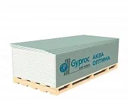 Гипсокартон ГКЛ Gyproc Аква Оптима 2500х1200х12,5 мм влагостойкий Гипсокартон ГКЛ Gyproc Аква Оптима 2500х1200х12,5 мм влагостойкий