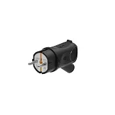 Вилка Systeme Electric MultiSet с заземлением 16 А 250 В IP44 угловая черная (MST1102BK) Вилка Systeme Electric MultiSet с заземлением 16 А 250 В IP44 угловая черная (MST1102BK)