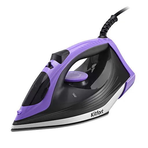 Утюг Kitfort КТ-2627 2200 Вт черный/фиолетовый Утюг Kitfort КТ-2627 2200 Вт черный/фиолетовый