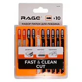 Пилки для лобзика Rage T144D универсальные L50 мм быстрый рез (10 шт.) (552201)