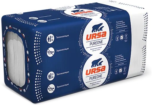 Утеплитель Урса PureOne 34PN 50x600x1250 мм 9 кв. м