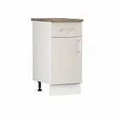 Кухонный модуль напольный 40х84х53,6 см Твэгги ваниль 1 полка/1 ящик Кухонный модуль напольный 40х84х53,6 см Твэгги ваниль 1 полка/1 ящик