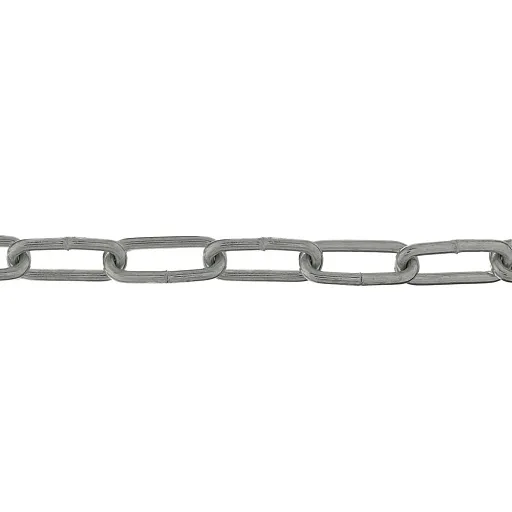 Цепь длиннозвенная оцинкованная d5 мм DIN 763 (5 м)
