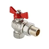 Кран шаровой латунный Valtec Base-ГОСТ 1 ВР(г) х 1 НР(ш) бабочка со сгоном угловой (VT.228S.N.06) Кран шаровой латунный Valtec Base-ГОСТ 1 ВР(г) х 1 НР(ш) бабочка со сгоном угловой (VT.228S.N.06)