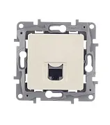 Розетка компьютерная Legrand Etika встраиваемая слоновая кость RJ45 (672341) Розетка компьютерная Legrand Etika встраиваемая слоновая кость RJ45 (672341)