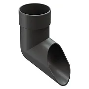 Колено стока Docke Lux пластиковый d100 мм графитовый серый RAL 7024