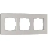 Рамка Werkel Senso трехместная дымчатая soft-touch (a067416)