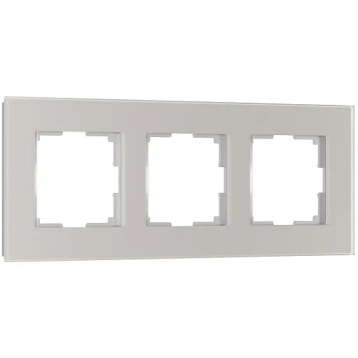 Рамка Werkel Senso трехместная дымчатая soft-touch (a067416)