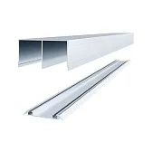 Комплект направляющих Elegant серебро 80х2700 мм Комплект направляющих Elegant серебро 80х2700 мм