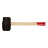 Киянка резиновая Hesler 400 г деревянная ручка (6821650/45355/RB01-400)