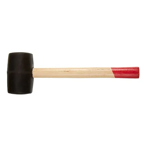 Киянка резиновая Hesler 400 г деревянная ручка (6821650/45355/RB01-400)