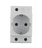 Розетка щитовая модульная IEK 220 В 16 А (MRD10-16/2160/2153) Розетка щитовая модульная IEK 220 В 16 А (MRD10-16/2160/2153)