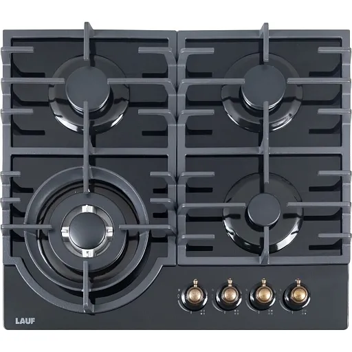 Варочная панель газовая Lauf PG-619BL classic 4 конфорки черная Варочная панель газовая Lauf PG-619BL classic 4 конфорки черная