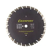 Диск алмазный универсальный Champion Fast Gripper ST 350x25,4x10 мм турбосегментный сухой рез (C1620) Диск алмазный универсальный Champion Fast Gripper ST 350x25,4x10 мм турбосегментный сухой рез (C1620)