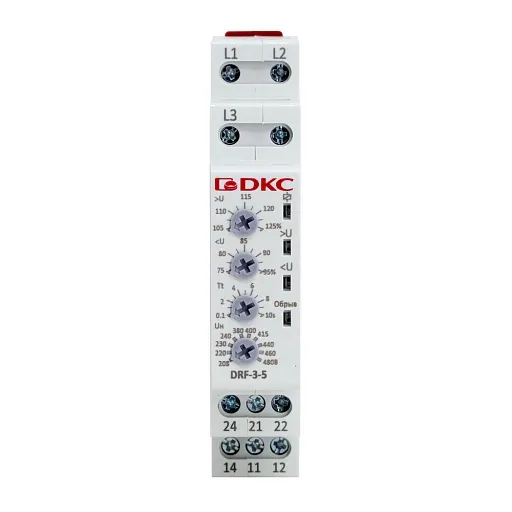 Реле контроля фаз DKC Mitra 480 В 8 А тип AC/DC (DRF-3-5)