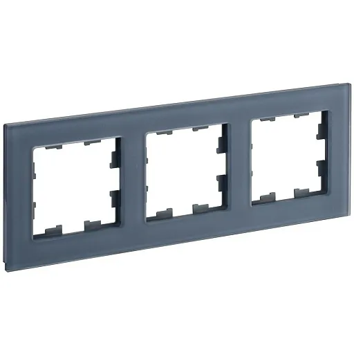 Рамка IEK Brite трехместная маренго (BR-M32-G-31-K35) Рамка IEK Brite трехместная маренго (BR-M32-G-31-K35)