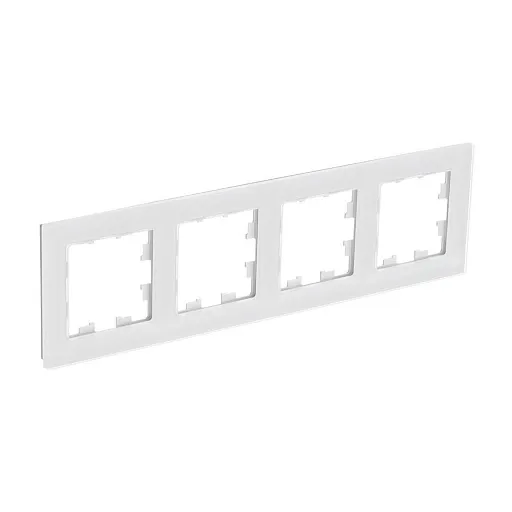 Рамка Systeme Electric AtlasDesign Nature четырехместная белая (ATN360104) Рамка Systeme Electric AtlasDesign Nature четырехместная белая (ATN360104)