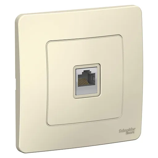 Розетка компьютерная Systeme Electric Blanca встраиваемая молочная RJ45 (BLNIS045002) Розетка компьютерная Systeme Electric Blanca встраиваемая молочная RJ45 (BLNIS045002)