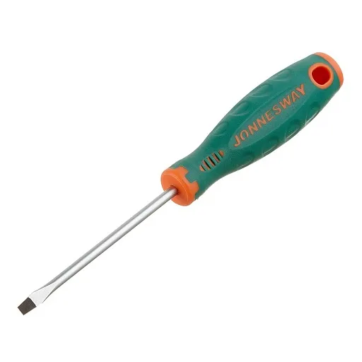 Отвертка плоская SL4 80 мм Jonnesway Anti-slip grip (D71S480) Отвертка плоская SL4 80 мм Jonnesway Anti-slip grip (D71S480)