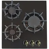 Варочная панель газовая Lauf PG-454BL classic 3 конфорки черная Варочная панель газовая Lauf PG-454BL classic 3 конфорки черная