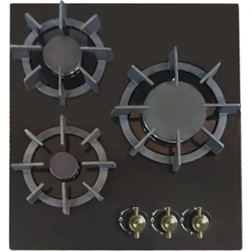 Варочная панель газовая Lauf PG-454BL classic 3 конфорки черная Варочная панель газовая Lauf PG-454BL classic 3 конфорки черная