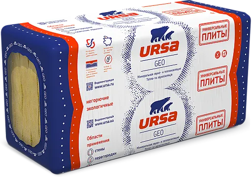 Утеплитель Ursa Универсальная 50x600x1250 мм 7,5 кв.м Утеплитель Ursa Универсальная 50x600x1250 мм 7,5 кв.м