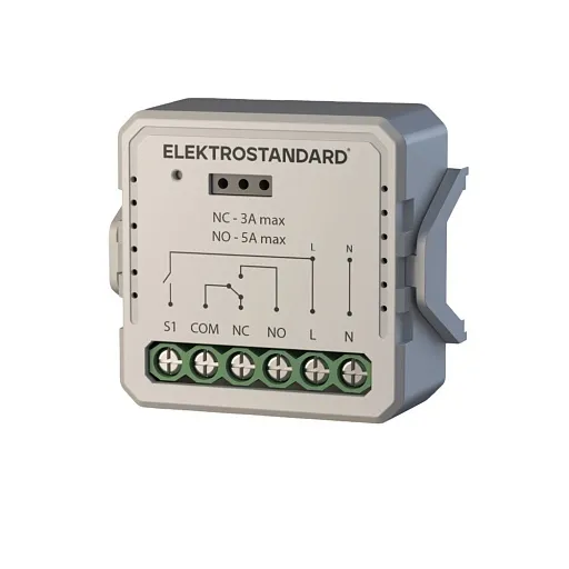 Умное реле Elektrostandard 76010/00 1125 Вт одноканальное с независимым контактом Умное реле Elektrostandard 76010/00 1125 Вт одноканальное с независимым контактом