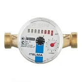 Счетчик для холодной воды Itelma WFK20 DN15 110 мм без сгонов Счетчик для холодной воды Itelma WFK20 DN15 110 мм без сгонов