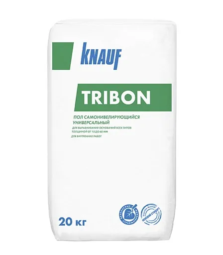 Ровнитель для пола Knauf Трибон самовыравнивающийся 20 кг Ровнитель для пола Knauf Трибон самовыравнивающийся 20 кг
