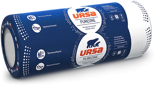 Утеплитель Урса PureOne 37RN 50x1200x10000 мм 24 кв. м Утеплитель Урса PureOne 37RN 50x1200x10000 мм 24 кв. м